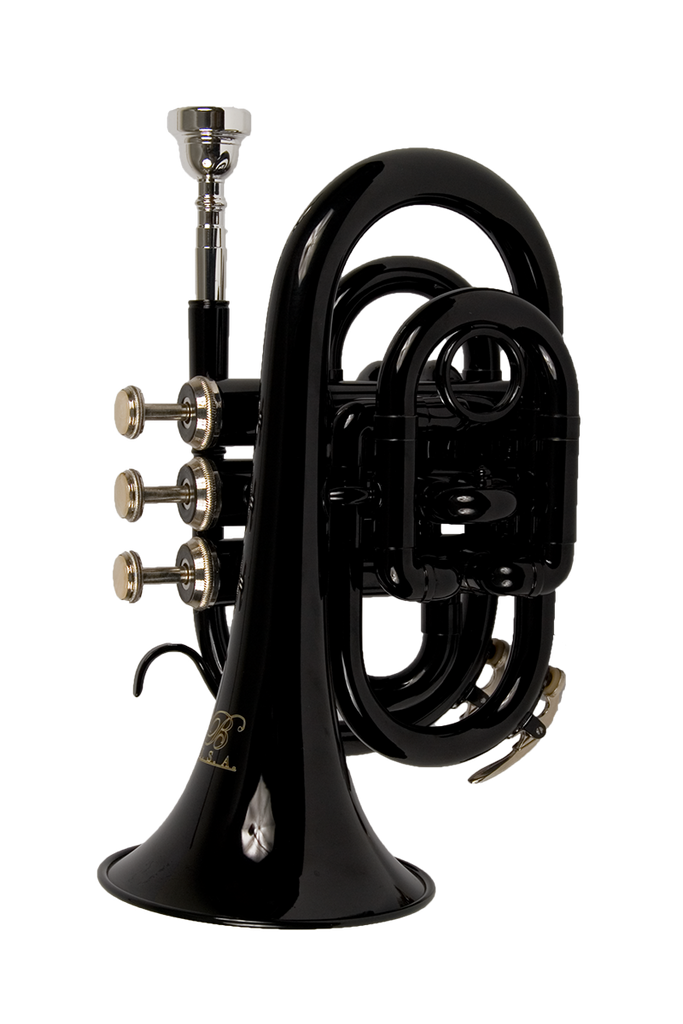 B - U.S.A. WTR-PK-BK Pocket Trumpet Black - ccttek