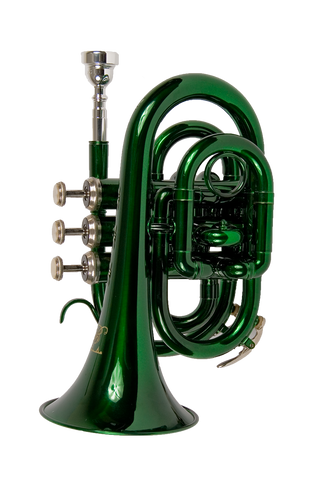 B - U.S.A. WTR-PK-GR Pocket Trumpet Green - ccttek
