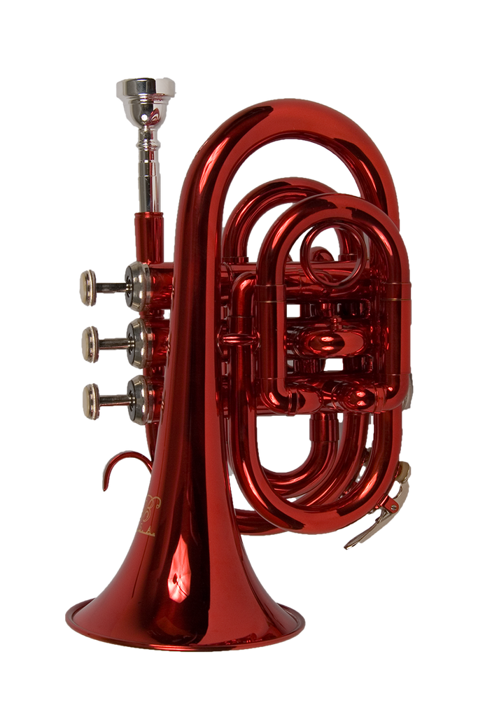 B - U.S.A. WTR-PK-RD Pocket Trumpet Red - ccttek